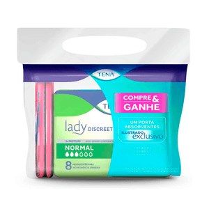 Absorvente Feminino para Incontinência Urinária Tena Lady Discreet 8 Unidades
