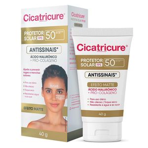 Protetor Solar Facial Antissinais Cicatricure Efeito Matte FPS50 40g