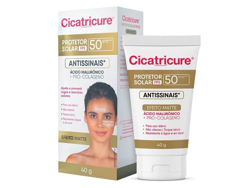 Protetor-Solar-Facial-Antissinais-Cicatricure-Efeito-Matte-FPS50-40g
