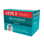 Sabonete Dermotivin Original Pele Mista e Oleosa 3 Unidades 90g Cada