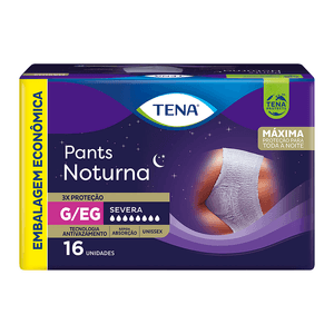 Roupa Íntima Tena Pants Noturna G/EG 16 Unidades
