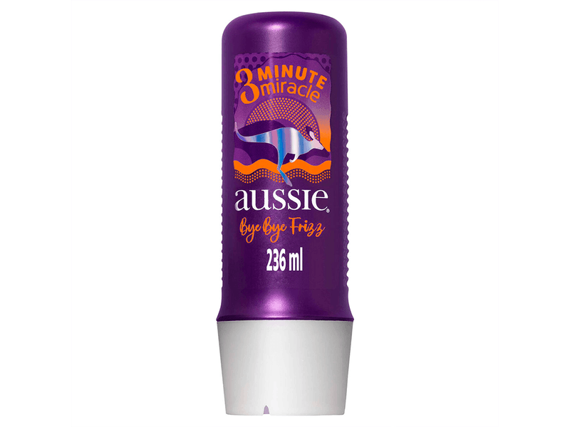 Creme de Tratamento Aussie Bye Bye Frizz 3 Minutos Miracle Maciez e Brilho 236ml
