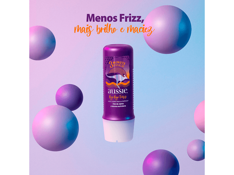 Creme-de-Tratamento-Aussie-Bye-Bye-Frizz-3-Minutos-Miracle-Maciez-e-Brilho-236ml