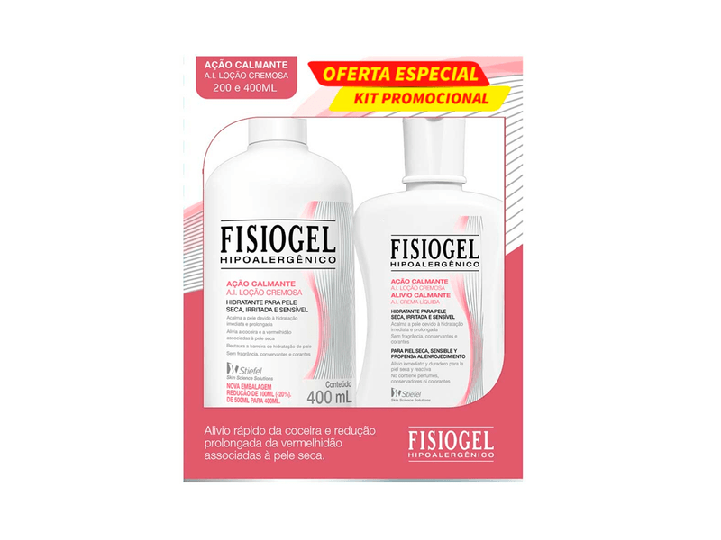 Kit-Locao-Cremosa-Fisiogel-A.I.-Acao-Calmante-400ml---200ml