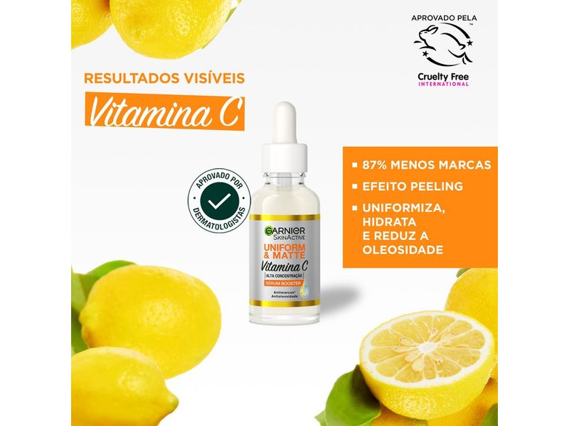 Serum-Facial-Antimarcas-Garnier-Uniform---Matte-Vitamina-C-15ml