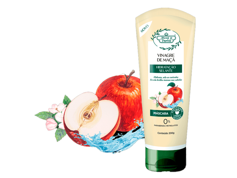 Mascara-Capilar-Flores-e-Vegetais-Vinagre-de-Maca-Hidratacao-Selante-200g