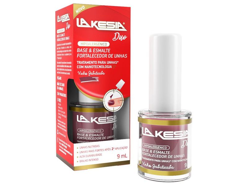 Base-e-Esmalte-Fortalecedor-de-Unhas-Lakesia-Duo-Vinho-Jabuticaba-9ml