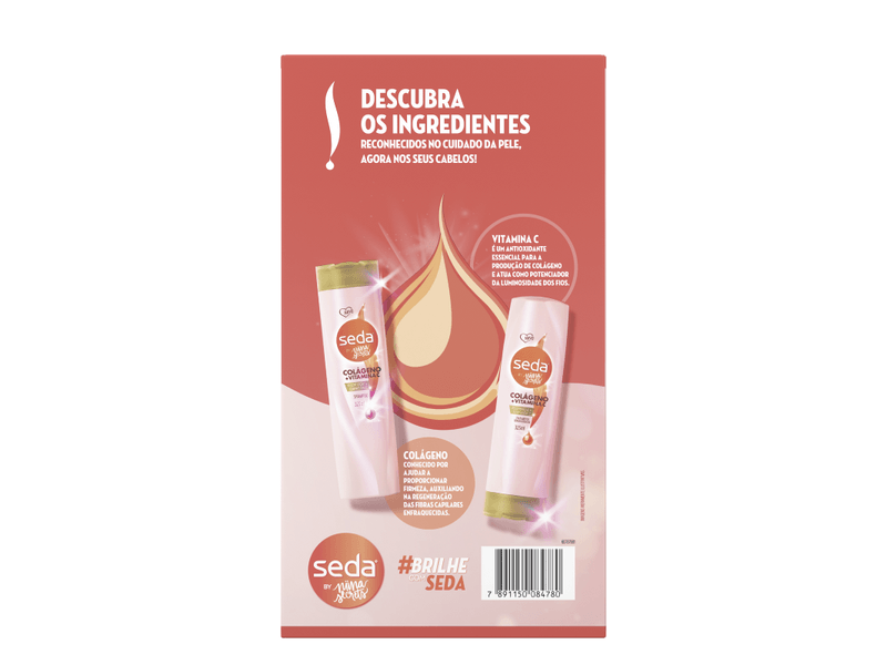 Kit-Shampoo---Condicionador-Seda-By-Niina-Secrets-Colageno-e-Vitamina-C-325ml