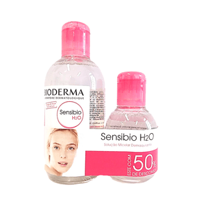 Kit Água Micelar Dermatológica Bioderma Sensibio H2O  250ml + 100ml Grátis