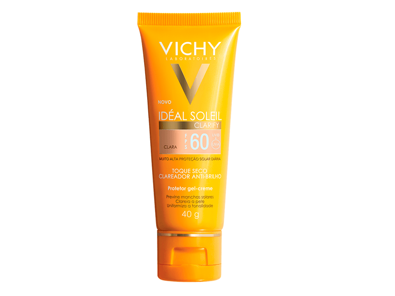 Kit-Protetor-Solar-Ideal-Soleil-Clarify-Cor-Clara-FPS60---Gel-de-Limpeza-Normaderm-40g