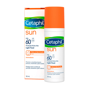 Protetor Solar Facial Cetaphil Sun Antioxidante Light Fluid FPS60 Sem Cor 50ml