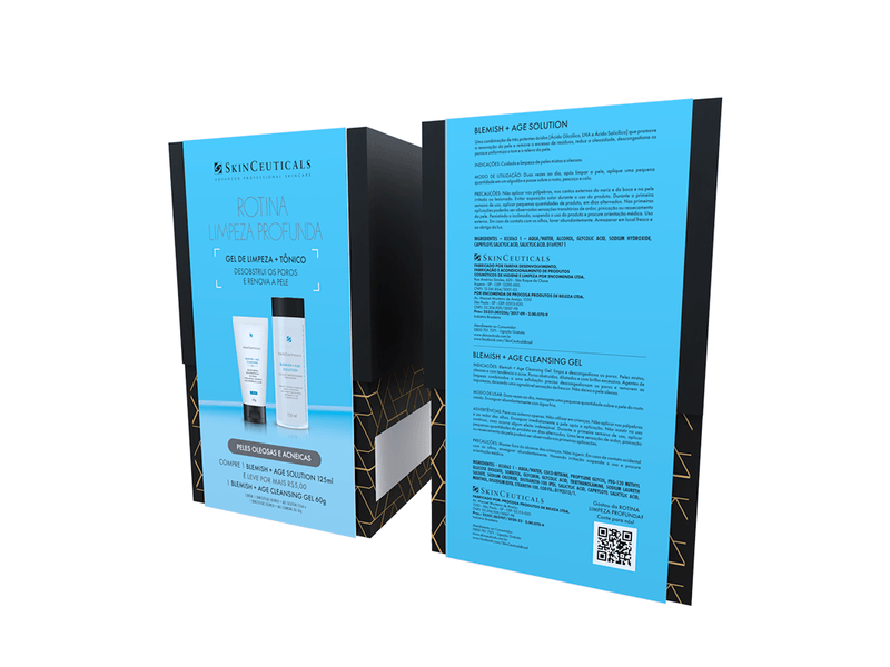 Kit-Skinceuticals-Blemish---Tonico-Facial-Age-Solution-125ml-e-Gel-de-Limpeza-Age-Cleansing-60g