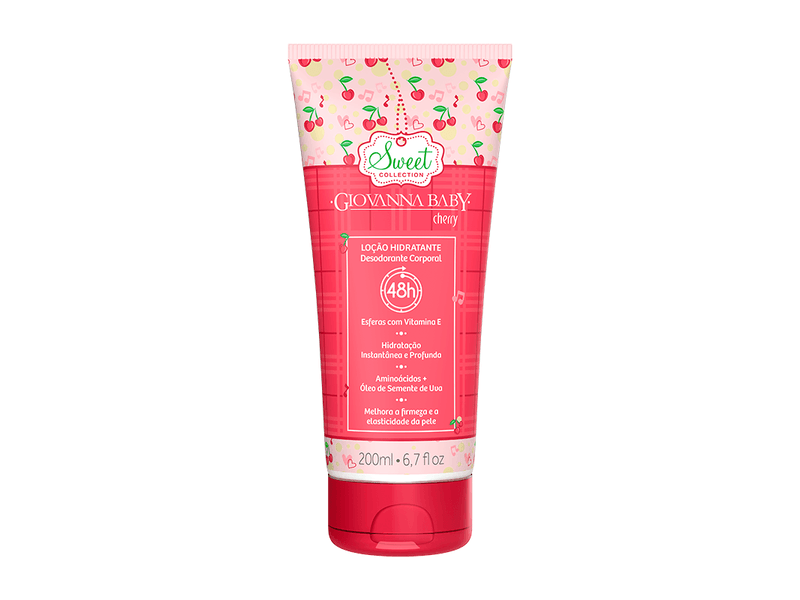 Loção Hidratante Desodorante Giovanna Baby Cherry 200ml