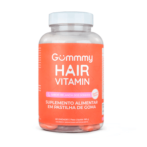 Suplemento Alimentar Gummy Hair Vitamin Sabor Melancia dos Sonhos 60 Gomas