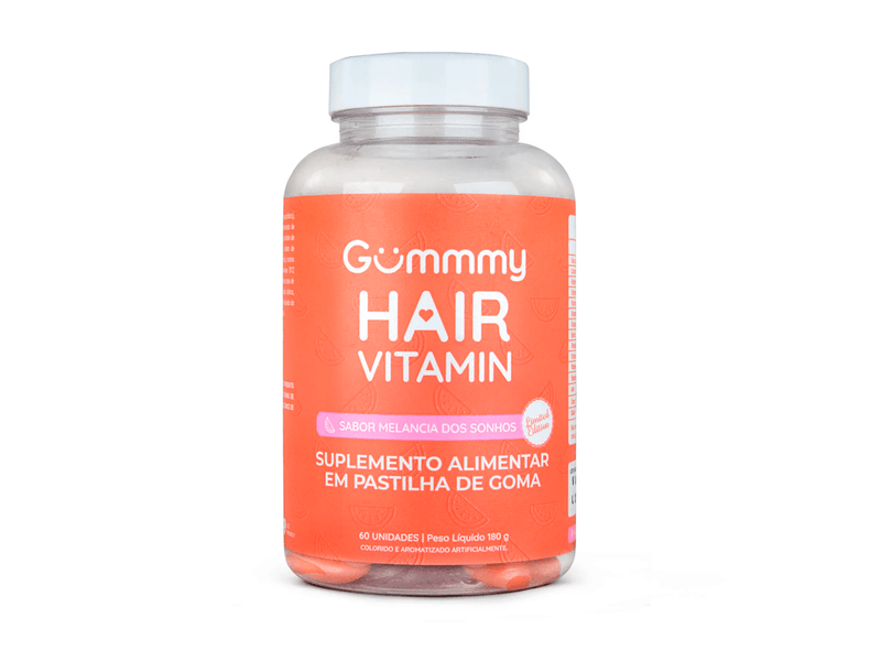 Suplemento Alimentar Gummy Hair Vitamin Sabor Melancia dos Sonhos 60 Gomas