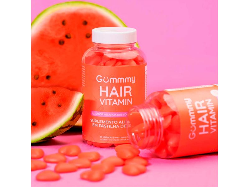 Suplemento-Alimentar-Gummy-Hair-Vitamin-Sabor-Melancia-dos-Sonhos-60-Gomas