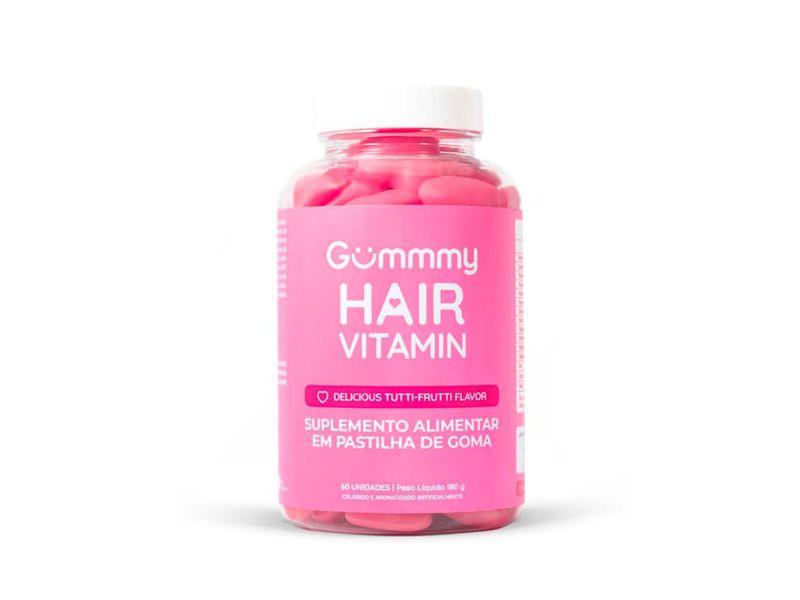 Suplemento-Alimentar-Gummy-Hair-Vitamin-Sabor-Tutti--Frutti-Flavor-60-Gomas