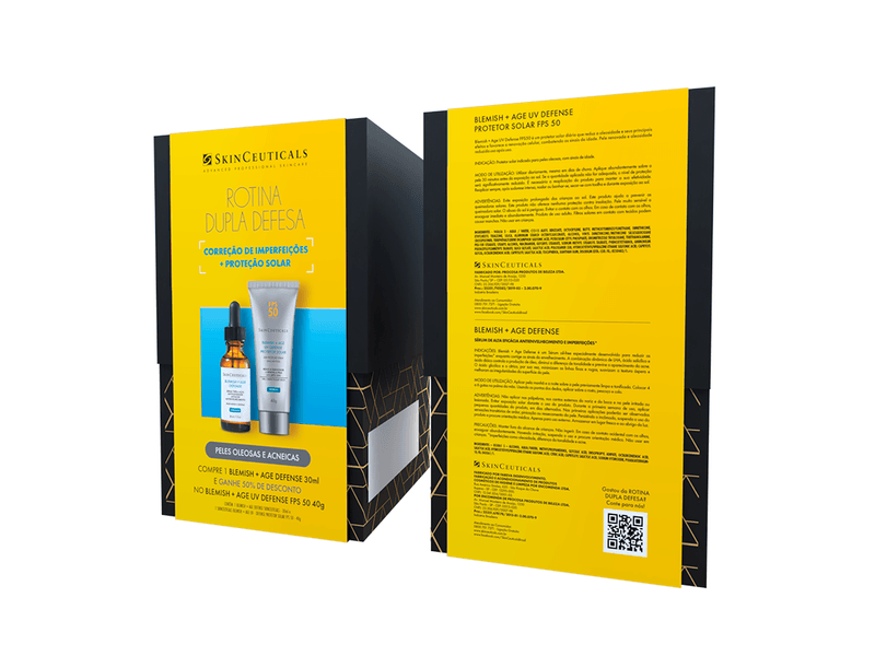 Kit-Skinceuticals-Blemish---Serum-Facial-Age-Defense-30ml-e-Protetor-Solar-Facial-Age-UV-Defense-FPS50-40g