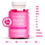 Suplemento-Alimentar-Gummy-Hair-Vitamin-Sabor-Tutti--Frutti-Flavor-60-Gomas