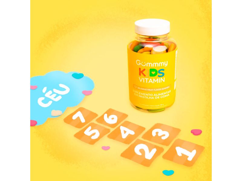 Suplemento-Alimentar-Gummy-Kids-Vitamin-Delicious-Fruit-Flavor-60-Gomas
