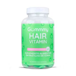 Suplemento Alimentar Gummy Hair Vitamin Sabor Maça Encantada 60 Gomas