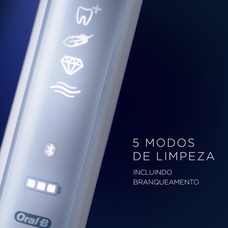 Escova Elétrica Recarregável Oral-B Genius 8000 Bivolt + 2 Refis