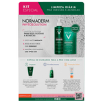 Kit-Gel-de-Limpeza-Profunda-Vichy-Normaderm-Phytosolution-Intensivo-300g---Refil-240g