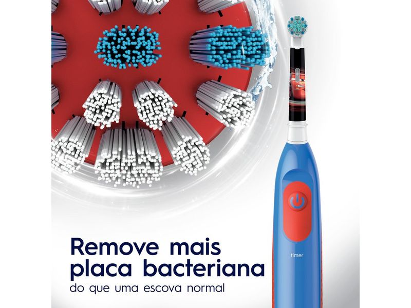 Escova Dental Oral-B Disney Pixar Carros + 2 Pilhas AA