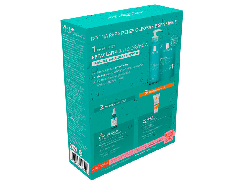 Kit-Gel-de-Limpeza-La-Roche-Posay-Effaclar-Alta-Tolerancia-300g---Refil-240g