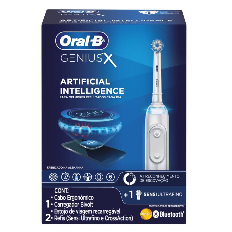 Escova Oral-B Genius X: inteligência artificial, drogal