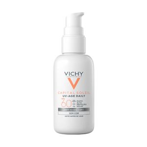 Protetor Solar Facial Vichy UV-Age Daily sem Cor FPS60 40ml