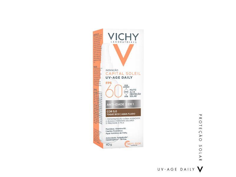 Protetor-Solar-Facial-Vichy-UV-Age-Daily-Cor-5.0-FPS60-40g