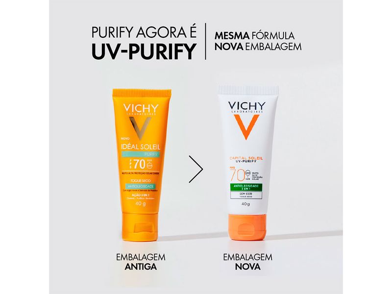Protetor-Solar-Capital-Soleil-Vichy-UV-Purify-FPS70-Pele-Media-40g