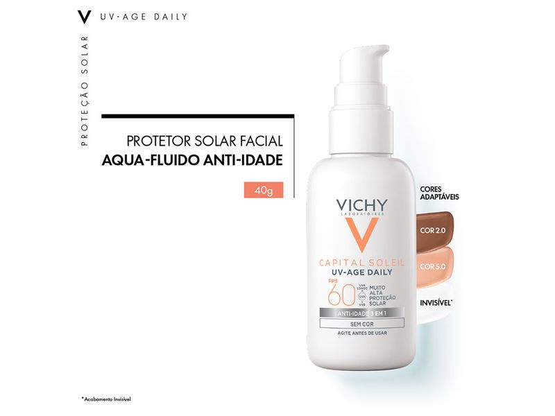 Protetor-Solar-Facial-Vichy-Uv-Age-Daily-Cor-2.0-FPS60-40ml