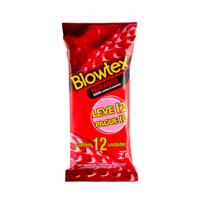 Preservativos Blowtex Morango 12 Unidades