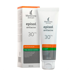 Protetor Solar Facial Episol Antiacne FPS30 60ml
