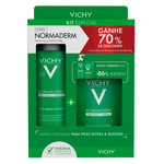 Kit-Gel-de-Limpeza-Profunda-Vichy-Normaderm-300g---Refil-240g