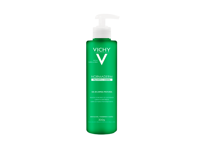 Kit-Gel-de-Limpeza-Profunda-Vichy-Normaderm-300g---Refil-240g