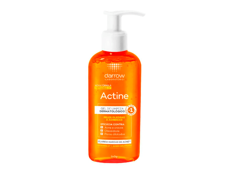Gel de Limpeza Darrow Actine Pele Oleosa e Acneica 140g