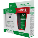 Kit-Sabonete-Dermatologico-em-Barra-Vichy-Normaderm-70g---Gel-de-Limpeza-Profunda-Normaderm-40g