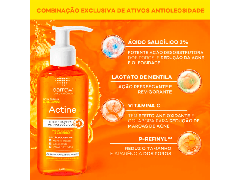 Gel-de-Limpeza-Darrow-Actine-Pele-Oleosa-e-Acneica-140g
