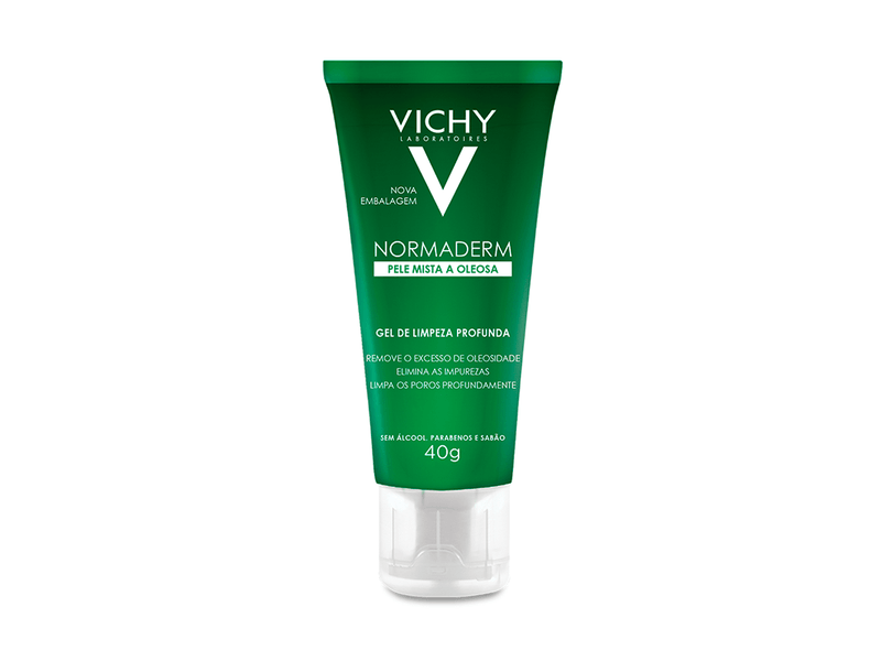 Kit-Sabonete-Dermatologico-em-Barra-Vichy-Normaderm-70g---Gel-de-Limpeza-Profunda-Normaderm-40g