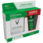 Kit-Sabonete-Dermatologico-em-Barra-Vichy-Normaderm-70g---Gel-de-Limpeza-Profunda-Normaderm-40g