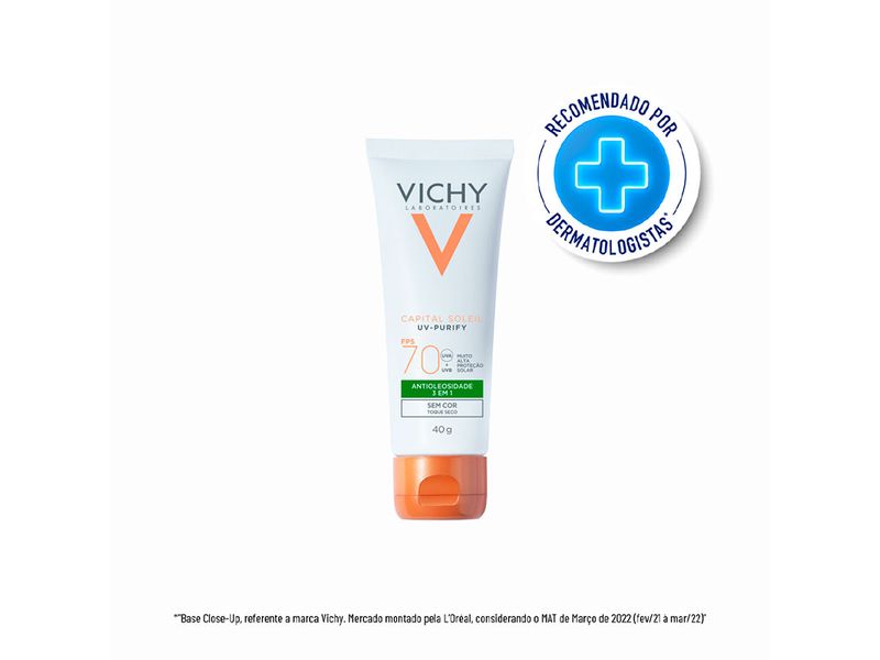 Protetor-Solar-Capital-Soleil-Vichy-Purify-FPS70-Sem-Cor-40g