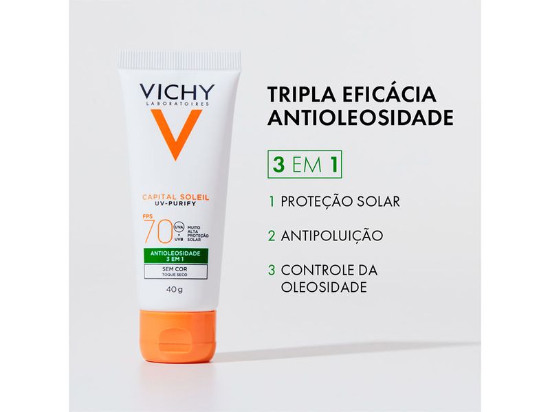 Protetor-Solar-Capital-Soleil-Vichy-Purify-FPS70-Sem-Cor-40g
