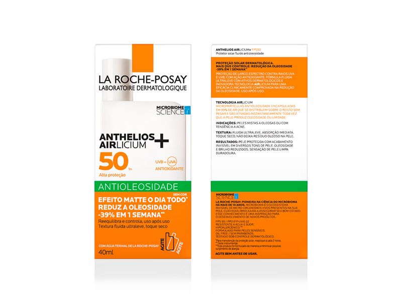 Protetor-Solar-Facial-La-Roche-Posay-Anthelios-Airlicium-FPS50-Sem-Cor-40ml