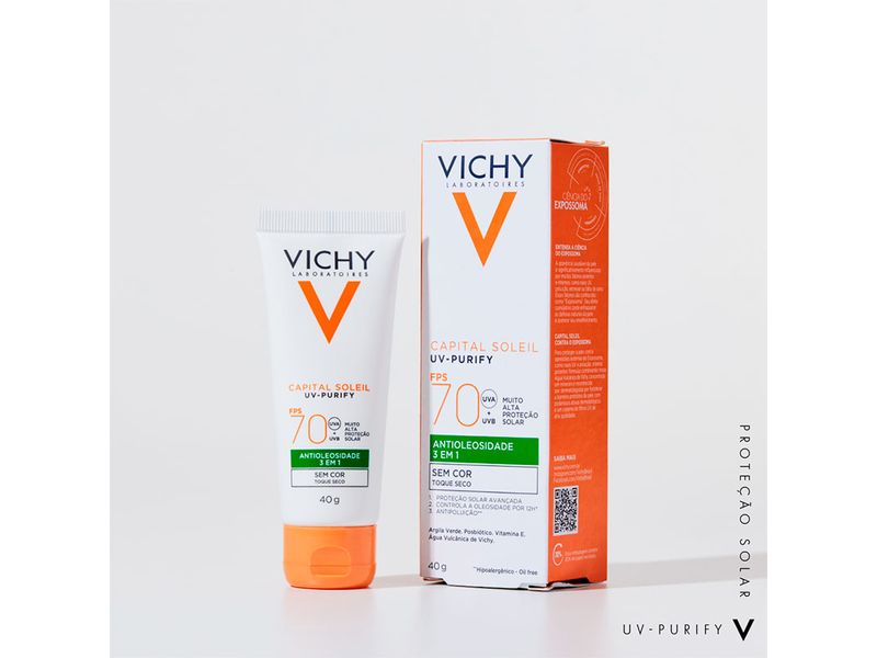 Protetor-Solar-Capital-Soleil-Vichy-Purify-FPS70-Sem-Cor-40g