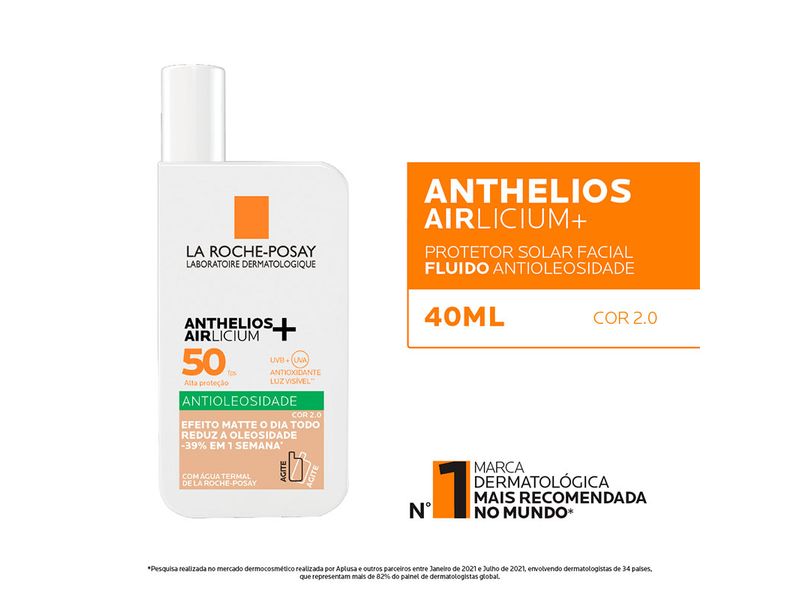 Protetor-Solar-Facial-La-Roche-Posay-Anthelios-Airlicium-Fluido-Antioleosidade-FPS50-Cor-2.0-40ml