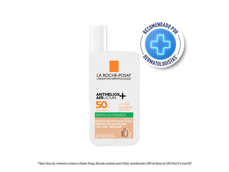Protetor-Solar-Facial-La-Roche-Posay-Anthelios-Airlicium-Fluido-Antioleosidade-FPS50-Cor-2.0-40ml