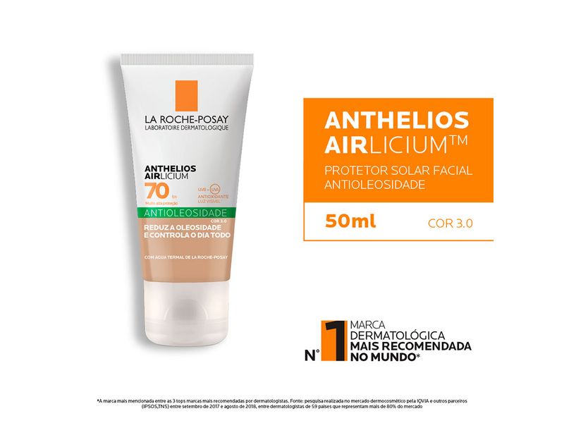 Protetor-Solar-Facial-La-Roche-Posay-Anthelios-Airlicium-FPS70-Cor-3.0-40g